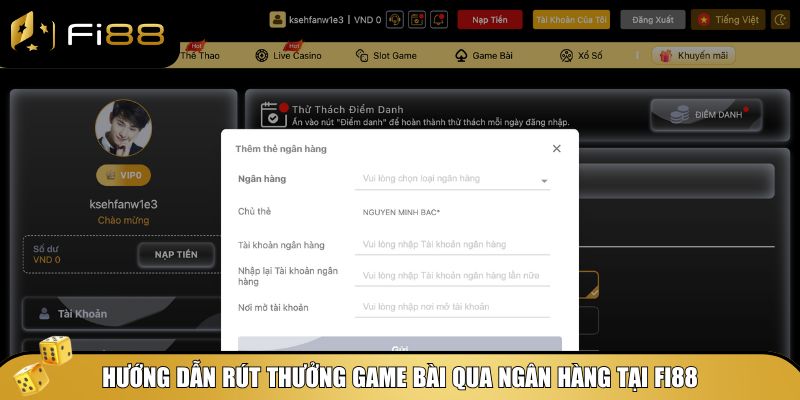 Game Bài Đổi Thưởng Qua Ngân Hàng - Chơi Ngay Cùng Fi88 3 Cách chơi game bài đổi thưởng qua ngân hàng tại Fi88