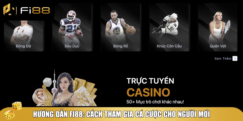 Hướng dẫn Fi88: Tham gia cược