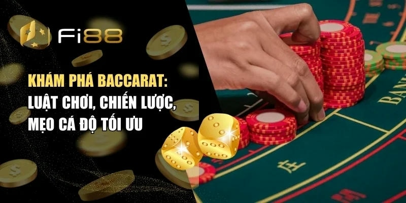 Baccarat Fi88 - Hướng Dẫn Mẹo Chơi Bách Chiến Bách Thắng Khám phá bí quyết Baccarat với luật chơi chuẩn, chiến lược đỉnh cao và mẹo cá độ hiệu quả. Đọc ngay để nâng tầm kỹ năng cá cược của bạn! Khám Phá Baccarat - Luật Chơi, Chiến Lược Và Mẹo Cá Độ Tối Ưu Một trong những trò chơi được yêu thích nhất trong các sòng bạc trên toàn thế giới, Baccarat không chỉ đơn thuần là trò chơi may rủi mà còn đòi hỏi sự am hiểu về luật chơi và chiến lược cá cược. Bài viết này Fi88 sẽ cung cấp cho bạn cái nhìn toàn diện về trò này, từ những quy tắc cơ bản đến các chiến lược và mẹo cá độ thông minh. Tổng quan về baccarat Baccarat là trò chơi sòng bạc nổi tiếng, mang đậm giá trị lịch sử và văn hóa. Với sự đơn giản và tinh tế, trò chơi này đã chinh phục người chơi toàn cầu qua nhiều thế kỷ. Hãy cùng khám phá những bí mật đằng sau trò chơi này qua các phân tích dưới đây. Giới thiệu tổng quan về Baccarat cho người mới Trò chơi Baccara là gì? Baccarat là một trò chơi bài đơn giản nhưng đầy cuốn hút, được thiết kế để mang đến trải nghiệm cá cược tinh tế và sang trọng. Trò chơi này có nguồn gốc từ châu Âu, với những câu chuyện ly kỳ gắn liền với giới quý tộc và thương nhân. Theo thời gian, trò này đã dần khẳng định vị thế của mình trong các sòng bạc, trở thành biểu tượng của sự đẳng cấp và phong cách cá cược hiện đại. Lịch sử phát triển và tầm ảnh hưởng của baccarat Qua nhiều thế kỷ, Baccarat không chỉ phát triển về hình thức mà còn mở rộng tầm ảnh hưởng ra toàn cầu. Từ những phiên bản truyền thống tại châu Âu đến những biến thể hiện đại trong sòng bạc trực tuyến, trò này dần đã khẳng định được vai trò của mình trong nền văn hóa cá cược.. Quy tắc chơi và cách đặt cược khi chơi baccarat Baccarat là trò chơi bài hấp dẫn, nơi luật chơi và cách đặt cược quyết định chiến lược cá cược. Dưới đây, hãy cùng khám phá quy tắc cơ bản, các loại cược và cách phân tích tỷ lệ cược trong trò này. Luật chơi và cách đặt cược cơ bản cho tân thủ Luật chơi cơ bản của baccarat Luật chơi cơ bản của trò này tập trung vào việc so sánh điểm số giữa hai bên: "Người chơi" và "Ngân hàng". Mỗi ván, hai bên sẽ nhận hai lá bài ban đầu, và trong một số trường hợp, một lá bài thứ ba được chia dựa trên quy tắc rút bài cụ thể. Mục tiêu của trò chơi là đạt được tổng điểm gần 9 nhất; nếu tổng điểm vượt qua 9, chỉ lấy số đơn vị cuối cùng.. Tổng hợp các cách đặt cược cho người chơi mới Trong Baccarat, người chơi có thể đặt cược vào ba lựa chọn chính: cược "Người chơi", cược "Ngân hàng" và cược "Hòa". Mỗi loại cược có tỷ lệ thắng và mức thanh toán khác nhau. Cược "Ngân hàng" thường có tỷ lệ thắng cao nhất mặc dù phải chịu một khoản phí hoa hồng, trong khi cược "Hòa" có thanh toán cao nhưng rủi ro thắng thấp hơn. Quy tắc đặt cược và phân tích tỷ lệ cược Đặt cược trong Baccarat yêu cầu người chơi tuân thủ thời gian quy định và mức cược tối đa của từng bàn chơi. Phân tích tỷ lệ cược dựa trên thống kê và xác suất giúp người chơi đưa ra quyết định chính xác, tối đa hóa lợi nhuận và hạn chế rủi ro. Sử dụng các công cụ hỗ trợ phân tích hiện đại cũng góp phần nâng cao hiệu quả cá cược, mang lại cái nhìn sâu sắc về xu hướng và biến động của trò chơi. Chiến lược và mẹo cá độ baccarat hiệu quả Áp dụng chiến lược cược, mẹo chơi và quản lý vốn chặt chẽ giúp tối đa cơ hội thắng. Dưới đây là những hướng dẫn cụ thể giúp bạn nâng cao hiệu quả cá độ Baccarat. Tổng hợp mẹo và chiến lược cá độ Baccarat hiệu quả Mẹo chơi Baccarat đơn giản dễ thắng cho tân thủ Việc thành công không chỉ phụ thuộc vào may mắn mà còn dựa vào chiến lược cá cược hợp lý. Người chơi có thể áp dụng các hệ thống cược như chiến lược giảm dần, theo dõi xu hướng hoặc sử dụng các dãy số nhất định để cân bằng vốn. Mỗi chiến lược đều có ưu và nhược điểm riêng, đòi hỏi người chơi phải liên tục phân tích kết quả và điều chỉnh cách đặt cược cho phù hợp với tình hình hiện tại của trò chơi Baccarat. Mẹo chơi và quản lý vốn trong baccarat Quản lý vốn là yếu tố sống còn trong mỗi ván cược. Người chơi cần xác định ngân sách cụ thể và tuân thủ kỷ luật khi đặt cược. Một số mẹo chơi bao gồm việc đặt giới hạn thua lỗ, tăng giảm mức cược theo chu kỳ và luôn theo dõi biến động của bàn chơi. Khi áp dụng các mẹo này, bạn không chỉ giảm thiểu rủi ro mà còn tạo nền tảng vững chắc để tối đa hóa lợi nhuận từ các ván Baccarat. Kinh nghiệm thực tiễn từ chuyên gia baccarat Các chuyên gia nhấn mạnh rằng sự kiên nhẫn, khả năng phân tích và tinh thần học hỏi liên tục là chìa khóa để chiến thắng. Họ khuyên người chơi nên ghi nhận mọi kinh nghiệm từ mỗi ván cược, đánh giá lại chiến lược đã áp dụng và không bao giờ để cảm xúc chi phối quyết định. Những kinh nghiệm thực tiễn này đã giúp nhiều người chơi vượt qua thách thức và đạt được thành công bền vững trong trò chơi Baccarat. Việc hiểu rõ và áp dụng đúng các quy tắc, chiến lược trong Baccarat không chỉ giúp bạn nâng cao kỹ năng mà còn tăng cơ hội chiến thắng. Hãy tiếp tục học hỏi, thực hành và tham gia vào cộng đồng Baccarat để trao đổi kinh nghiệm và phát triển bản thân!