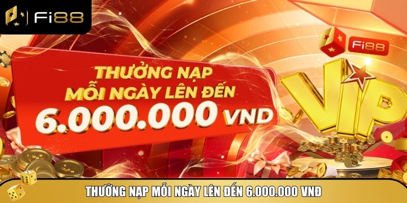 Fi88 dành tặng phần thưởng nạp tiền hàng ngày cho người chơi