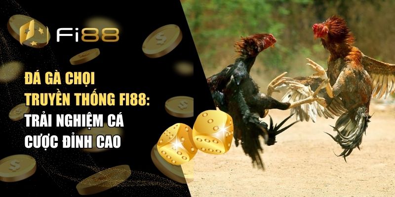 Đá gà chọi truyền thống Fi88: Trải nghiệm cá cược đỉnh cao